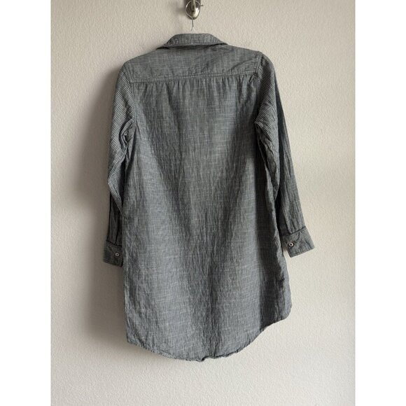 Levi’s Strauss &‎ Co Women's Striped Woven Sleep Shirt w/Pockets Blue Size Small - Picture 15 of 16